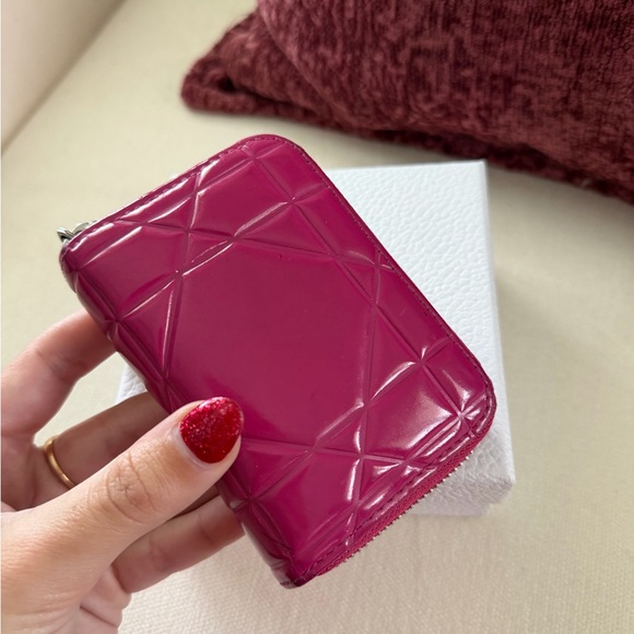 Dior Pink Zip Keychain Wallet & Cardholder - Picture 10 of 10